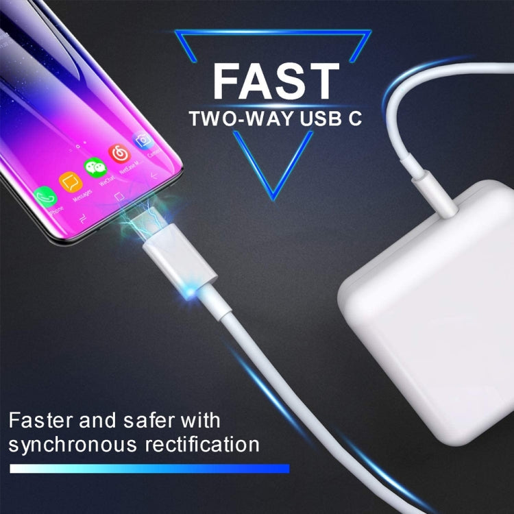 شاحن سفر 2 في 1 PD 30 واط USB-C / Type-C + مجموعة كابل بيانات شحن سريع 3A PD 3.0 USB-C / Type-C إلى USB-C / Type-C، طول الكابل: 2م، قابس أستراليا، 2م قابس أستراليا