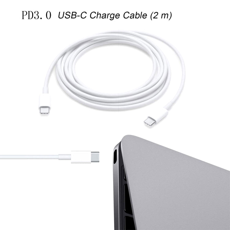شاحن سفر 2 في 1 PD 30 واط USB-C / Type-C + مجموعة كابل بيانات شحن سريع 3A PD 3.0 USB-C / Type-C إلى USB-C / Type-C، طول الكابل: 2م، قابس أستراليا، 2م قابس أستراليا