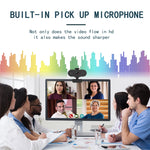 B1 4 Million Pixels 2K Resolution HD 1080P 360 Degrees Rotation Webcam with Mic & Tripod