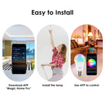 7W  E27 RGBCW WIFI LED smart bulb wireless smart home automation light