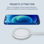 XJ-31 مجموعة شاحن لاسلكي مغناطيسي 2 في 1 بقدرة 15W + شاحن سفر PD 20W USB-C / Type-C لسلسلة iPhone 12، قابس الاتحاد الأوروبي، قابس الولايات المتحدة، قابس المملكة المتحدة