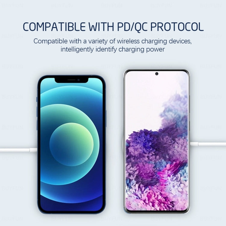 XJ-32 3 في 1 شحن لاسلكي مغناطيسي شفط 15W + شاحن سفر PD 20W USB-C / Type-C + كابل شحن سريع USB-C / Type-C إلى 8 دبوس لسلسلة iPhone، قابس أمريكي، قابس أوروبي، قابس بريطاني