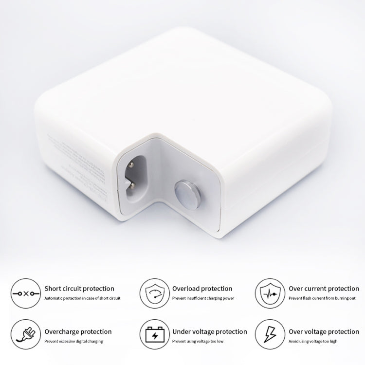 محول طاقة لابتوب PD USB-C / Type-C بقوة 96 واط PD-96W لماك بوك برو 16 بوصة (A2141)، قابس الاتحاد الأوروبي، قابس الولايات المتحدة، قابس المملكة المتحدة، قابس أستراليا