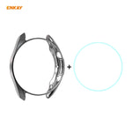 For Samsung Galaxy Watch 3 41mm 2 in 1 ENKAY Hat-Prince Electroplate Soft TPU Case + 0.2mm 9H 2.15D Curved Edge Tempered Glass Film