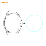 2 in 1 ENKAY Hat-Prince Transparent Soft TPU Case + 0.2mm 9H 2.15D Curved Edge Tempered Glass Film, For Samsung Galaxy Watch 3 45mm
