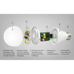 FUT017 6W Dual White LED Bulb 2.4GHZ RF Controllable Wifi Enabled CCT Adjustable Brightness Dimmable