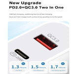 شاحن سفر عالمي مزدوج الشحن السريع SDC-20WA+C 20 واط PD 3.0 + QC 3.0 USB مع كابل بيانات شحن سريع Micro USB إلى 8 بن، قابس المملكة المتحدة، USB إلى 8 بن (قابس المملكة المتحدة)