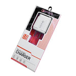 شاحن سفر USB محمول LZ-023 18W QC3.0 + كابل بيانات USB إلى Type-C 3A، قابس أمريكي، كابل بيانات Type-C، قابس أمريكي
