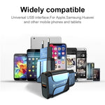 شاحن سفر USB محمول LZ-023 18W QC 3.0 + كابل بيانات USB إلى Type-C 3A، قابس أوروبي، كابل بيانات Type-C، قابس أوروبي
