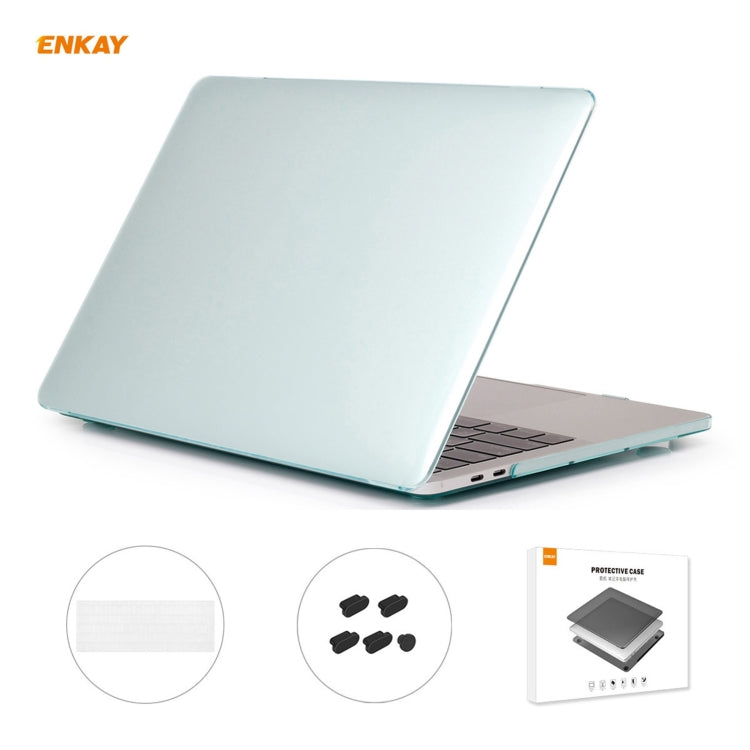 مجموعة ENKAY 3 في 1: غطاء حماية شفاف للابتوب + فيلم لوحة مفاتيح TPU نسخة الاتحاد الأوروبي + مجموعة سدادات مضادة للغبار لماك بوك برو 13.3 بوصة A1708 (بدون شريط اللمس)، لماك بوك برو 13.3 بوصة A1708 (بدون شريط اللمس)