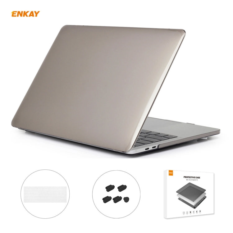 مجموعة ENKAY 3 في 1: غطاء حماية شفاف للابتوب + فيلم لوحة مفاتيح TPU نسخة الاتحاد الأوروبي + مجموعة سدادات مضادة للغبار لماك بوك برو 13.3 بوصة A1708 (بدون شريط اللمس)، لماك بوك برو 13.3 بوصة A1708 (بدون شريط اللمس)