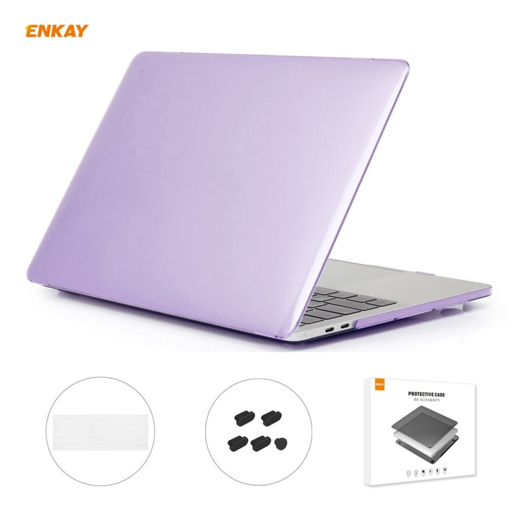 مجموعة ENKAY 3 في 1: غطاء حماية شفاف للابتوب + فيلم لوحة مفاتيح TPU نسخة الاتحاد الأوروبي + مجموعة سدادات مضادة للغبار لماك بوك برو 13.3 بوصة A1708 (بدون شريط اللمس)، لماك بوك برو 13.3 بوصة A1708 (بدون شريط اللمس)