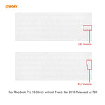 ENKAY 3 in 1 Crystal Laptop Protective Case + EU Version TPU Keyboard Film + Anti-dust Plugs Set for MacBook Pro 13.3 inch A1708 (without Touch Bar), For MacBook Pro 13.3 inch A1708 (without Touch Bar)