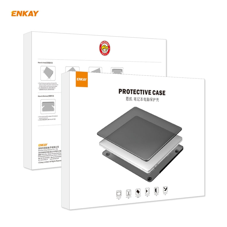 مجموعة ENKAY 3 في 1: غطاء حماية شفاف للابتوب + فيلم لوحة مفاتيح TPU نسخة الاتحاد الأوروبي + مجموعة سدادات مضادة للغبار لماك بوك برو 16 بوصة A2141 (مع شريط اللمس)، لماك بوك برو 16 بوصة A2141 (مع شريط اللمس)