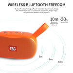 T&G TG173 TWS Subwoofer Bluetooth Speaker With Braided Cord, Support USB / AUX / TF Card / FM