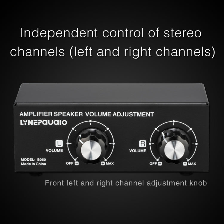 B050  Passive Speaker Volume Adjustment Controller,  Left And Right Channel Independent Volume Adjustment, 150W Per Channel, B050