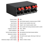 B051 2 Input And 1 Output Power Amplifier And Speaker Selection Switcher Output With Volume Adjustment 2 Power Amplifiers Audio Switcher Switch Distribution Comparator, B051