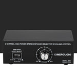 B051 2 Input And 1 Output Power Amplifier And Speaker Selection Switcher Output With Volume Adjustment 2 Power Amplifiers Audio Switcher Switch Distribution Comparator, B051