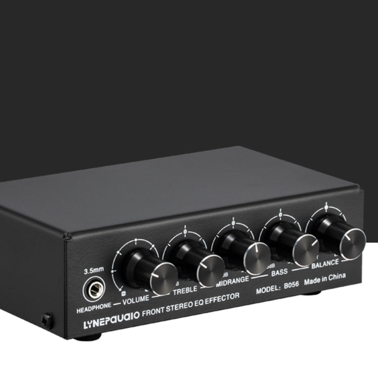 3-Channel Mixer Front Stereo Amplifier High / Mid / Bass Adjuster, USB 5V Power Supply, US Plug, B056