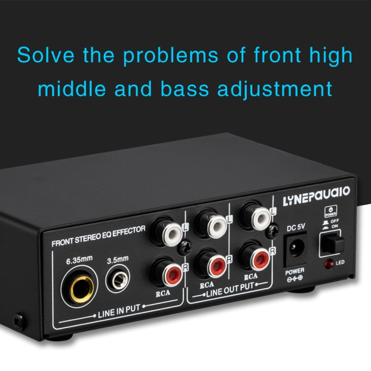 3-Channel Mixer Front Stereo Amplifier High / Mid / Bass Adjuster, USB 5V Power Supply, US Plug, B056