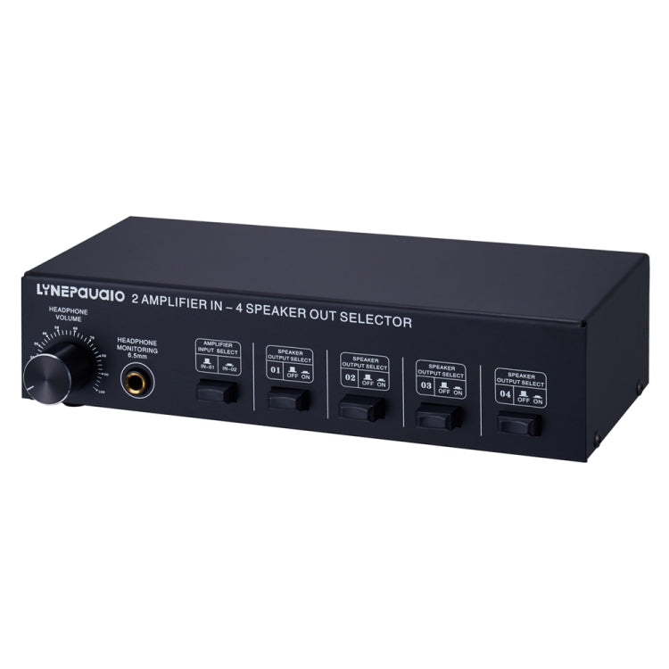B032 2-in 4-out Power Amplifier Sound Switcher Speaker  Lossless Sound Quality 300W Per Channel Switch Distributor Comparator with Headset Monitoring Function / Audio Input, B032