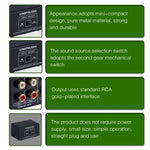 B101 2 In 1 Out (1 In 2 Out) Audio Source Signal Selection Switcher Computer Speaker  RCA Lossless Audio Source Switcher, B101