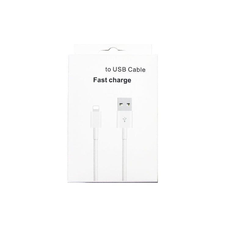 XJ-51 كابل شحن سريع USB 3A إلى 8 دبابيس لسلسلة iPhone 12، الطول: 1م، 1م