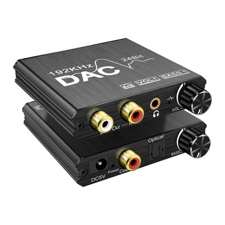 محول صوت رقمي إلى تماثلي، مستخرج ستيريو DAC، مضخم بصري SPDIF بدقة 192 كيلو هرتز 24 بت