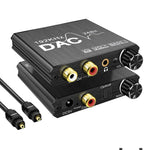 محول صوت رقمي إلى تماثلي، مستخرج ستيريو DAC، مضخم بصري SPDIF بدقة 192 كيلو هرتز 24 بت