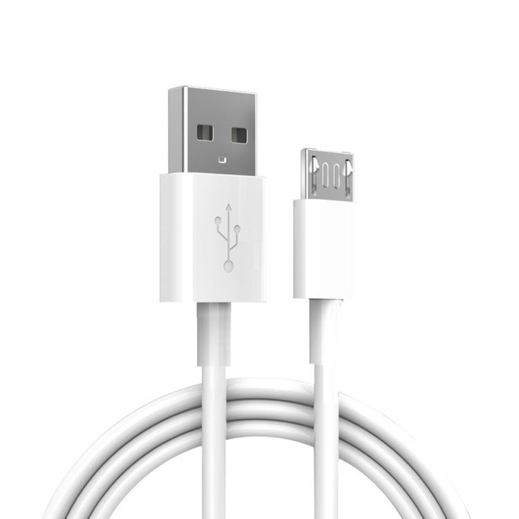 شاحن سفر محمول مزدوج USB + كابل بيانات USB إلى Micro USB بطول 1 متر، قابس أمريكي