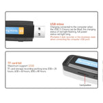 SK001 Professional Rechargeable U-Disk Portable USB Digital Audio Voice Recorder Pen Support TF Card, 32GB