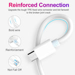 YSY-312 2 in 1 18W Portable QC3.0 Dual USB Car Charger + 1m 3A USB to 8 Pin Data Cable Set, with 8 Pin Cable