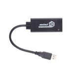 كابل محول USB 3.0 إلى HDMI عالي الدقة مع صوت، طول الكابل: 20 سم
