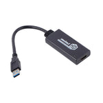 كابل محول USB 3.0 إلى HDMI عالي الدقة مع صوت، طول الكابل: 20 سم