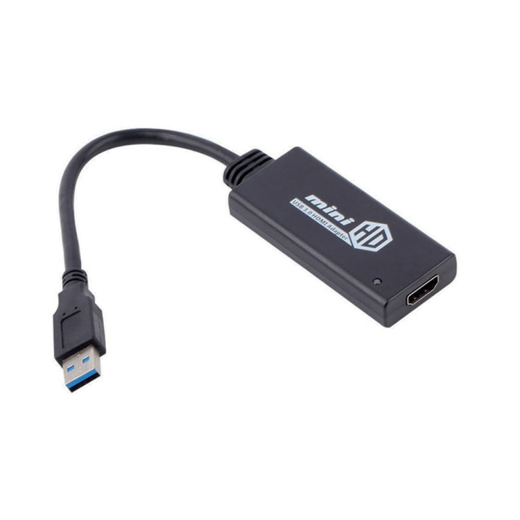 كابل محول USB 3.0 إلى HDMI عالي الدقة مع صوت، طول الكابل: 20 سم