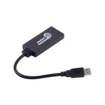 كابل محول USB 3.0 إلى HDMI عالي الدقة مع صوت، طول الكابل: 20 سم