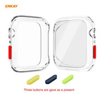 ENKAY Hat-prince Full Coverage TPU Case + Tempered Glass Protector for Apple Watch Series 6 / 5 / 4 / SE 44mm, For Apple Watch Series 6 / 5 / 4 / SE 44mm