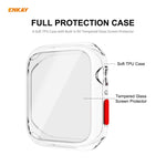 ENKAY Hat-prince Full Coverage TPU Case + Tempered Glass Protector for Apple Watch Series 6 / 5 / 4 / SE 40mm, For Apple Watch Series 6 / 5 / 4 / SE 40mm