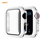 ENKAY Hat-Prince Full Coverage Electroplated PC Case + Tempered Glass Protector for Apple Watch Series 6 / 5 / 4 / SE 40mm, For Apple Watch Series 6 / 5 / 4 / SE 40mm
