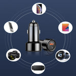 TE-P31 PD 20W USB-C / Type-C + QC3.0 18W USB Fast Car Charger