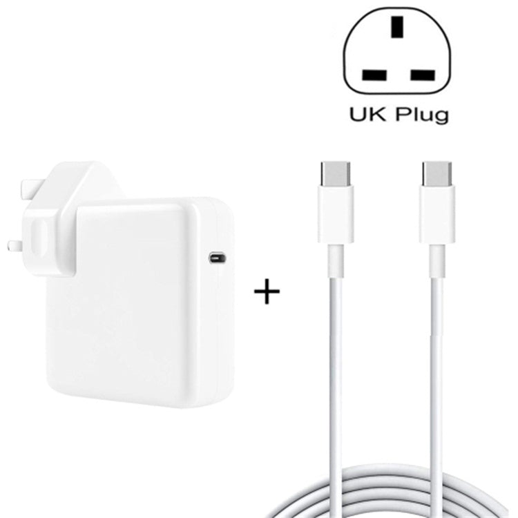96W USB-C / Type-C Power Adapter Portable Charger with 1.8m USB-C / Type-C to USB-C / Type-C Charging Cable,, 96W UK Plug, 96W AU Plug, 96W US Plug, 96W EU Plug