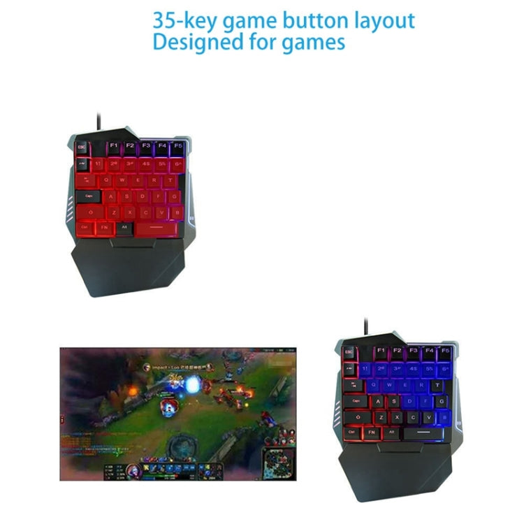 G7 37 Keys USB One-Handed Numeric Keyboard with Backlit, Cable Length: 1.8m