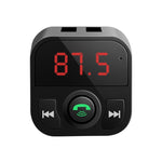 X5 Handsfree Car Kit FM Transmitter Wireless Audio Receiver Auto MP3 Player Dual USB Fast Charger, X5