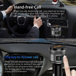 C57 QC3.0 Wireless FM Transmitter Fast Car Charger Bluetooth 5.0 Hands-free Car Modulator USB Flash Memory MP3 Player, C57