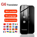 G6 Portable Instant Real Time Voice Translator Multi Language Translator Voice Translaty Personal Travel Assistant, G6 Gray, G6 Black