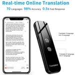 G6 Portable Instant Real Time Voice Translator Multi Language Translator Voice Translaty Personal Travel Assistant, G6 Gray, G6 Black