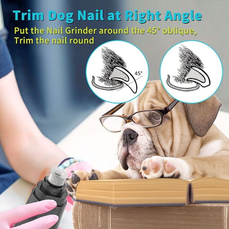 Electric Dog Nail Grinder USB Rechargeable Pet Painless Nail Clipper, Nail Grinder