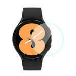 ENKAY Hat-Prince Transparente TPU-Schutzhülle mit Rundumschutz und HD-Klarsichthülle + Displayschutz aus gehärtetem Glas, für Samsung Galaxy Watch4 Classic 42 mm und 46 mm
