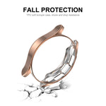 For Samsung Galaxy Watch4 Classic 46mm ENKAY Hat-Prince Full Coverage Electroplate Soft Case TPU HD Clear Cover + Tempered Glass Protector, For Samsung Galaxy Watch4 Classic 46mm