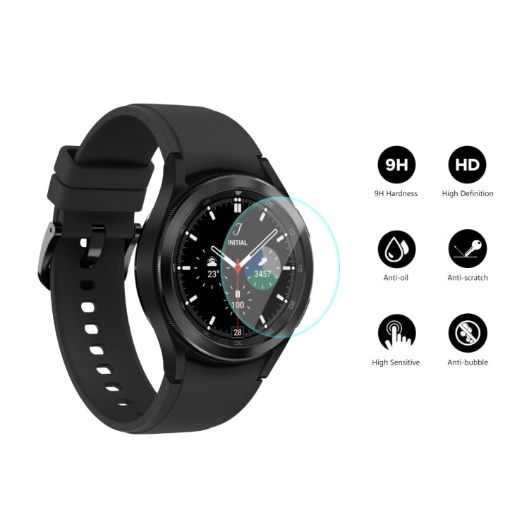 For Samsung Galaxy Watch4 Classic 42mm ENKAY Hat-Prince 0.2mm 9H 2.15D Curved Edge Tempered Glass Screen Protector Watch Film, 1 PCS, 2 PCS, 5 PCS, 10 PCS